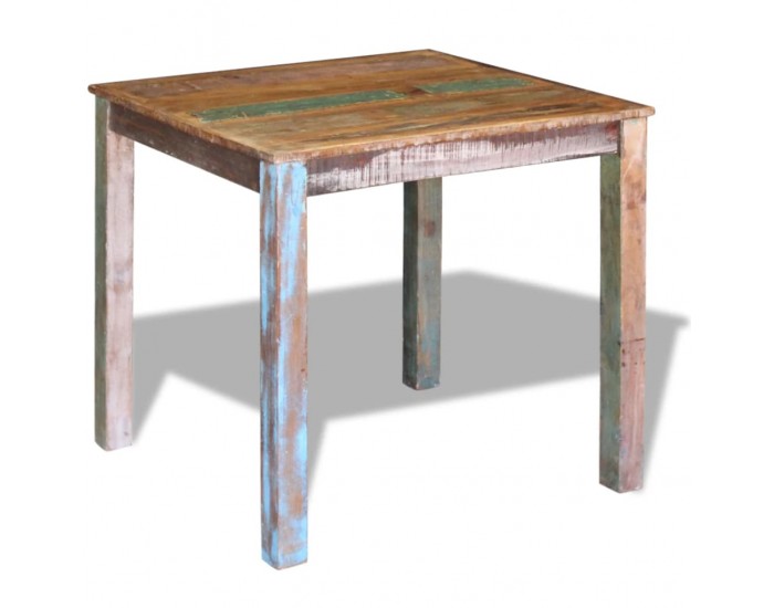 Sonata H Трапезна маса, регенерирано дърво масив, 80x82x76 cм