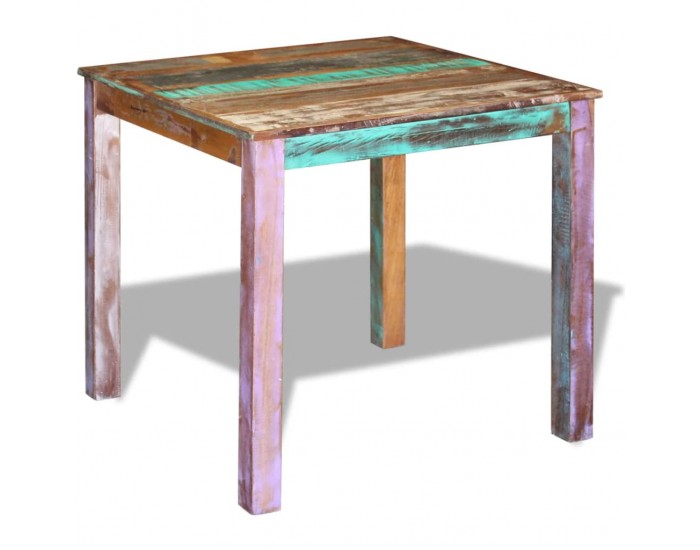 Sonata H Трапезна маса, регенерирано дърво масив, 80x82x76 cм