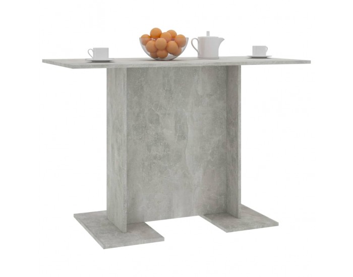 Sonata H Трапезна маса, бетонно сива, 110x60x75 см, инженерно дърво