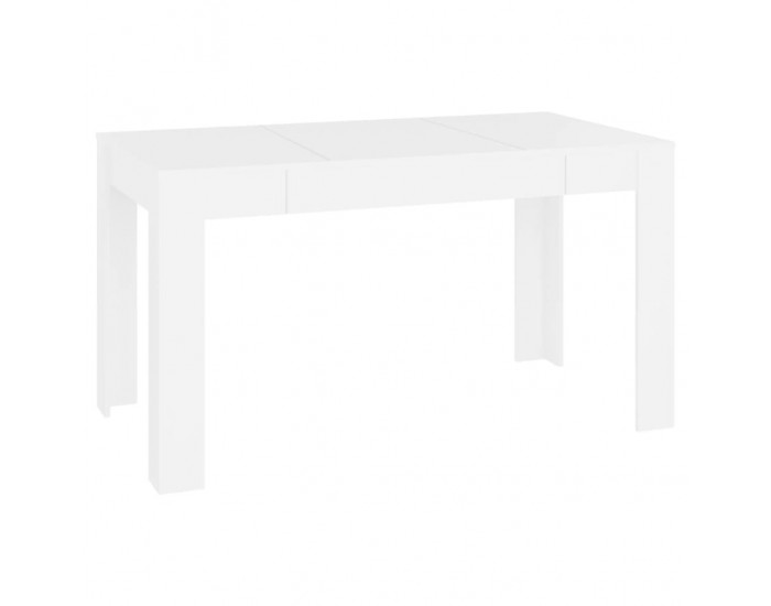 Sonata H Трапезна маса, бяла, 140x74,5x76 см, инженерно дърво