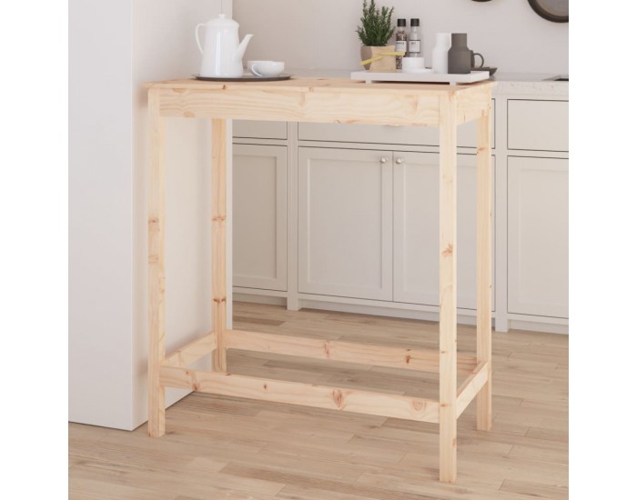 Sonata H Бар маса, 100x50x110 см, борово дърво масив