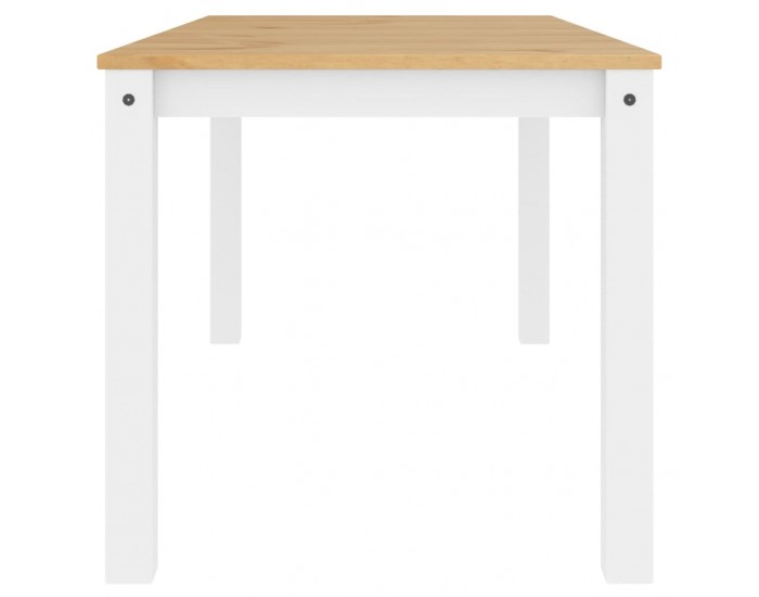Sonata H Трапезна маса Panama бяла 160x80x75 см бор масив