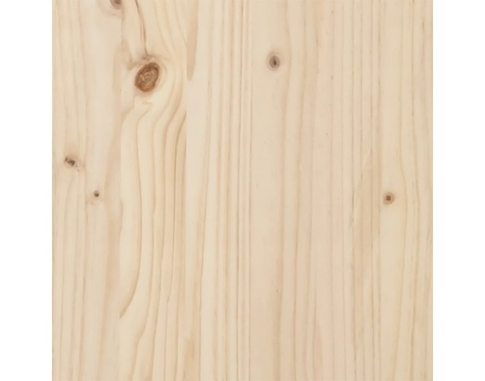 Sonata H Трапезна маса X-образна рамка 90x90x75,5 см бор масив и чугун