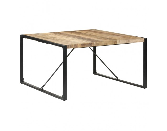 Sonata H Трапезна маса, 140x140x75 cм, грубо мангово дърво