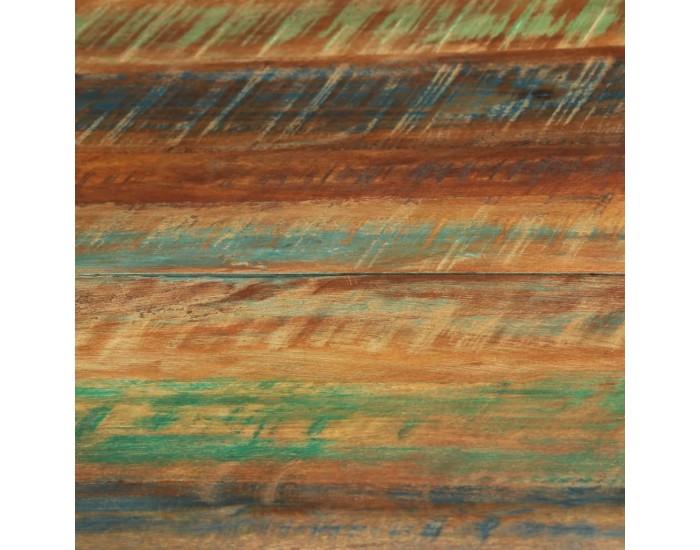 Sonata H Трапезна маса, Ø110x78 cм, регенерирано дърво масив и стомана