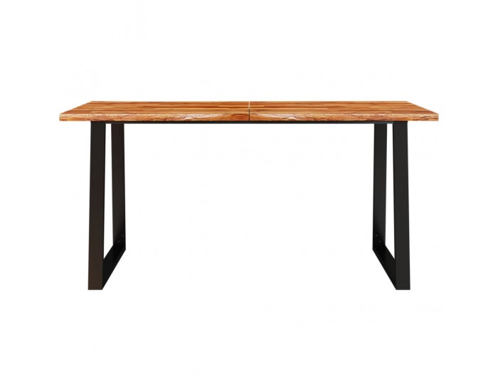 Sonata H Трапезна маса с жив ръб 160x80x75 см масивна акация