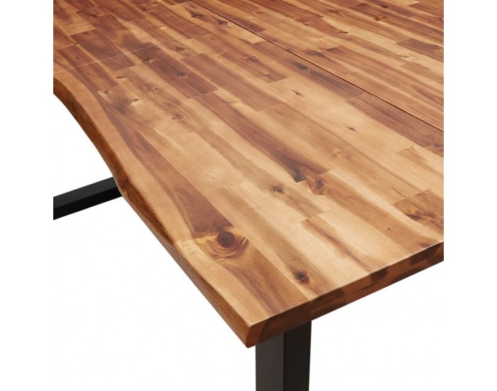 Sonata H Трапезна маса с жив ръб 200x90x75 см масивна акация