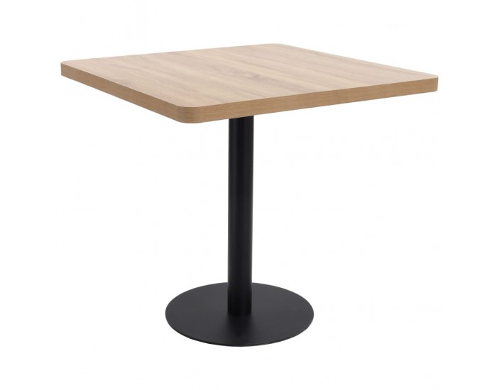 Sonata H Бистро маса, светлокафява, 80x80 см, МДФ