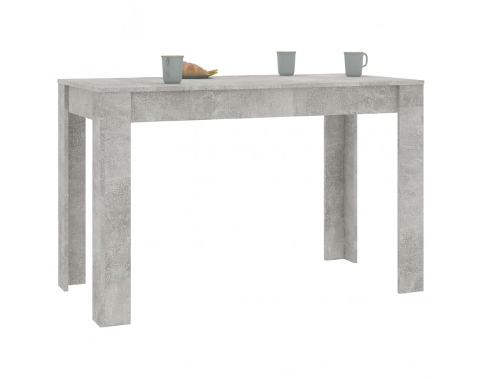 Sonata H Трапезна маса, бетонно сиво, 120x60x76 см, инженерно дърво