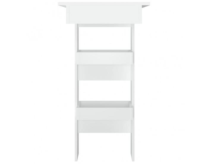 Sonata H Стенна бар маса, бяла, 102x45x103,5 см, инженерно дърво