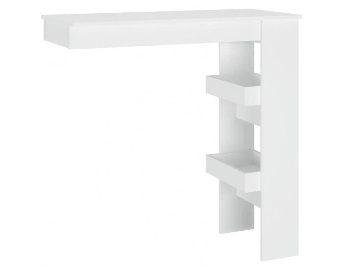 Sonata H Стенна бар маса, бяла, 102x45x103,5 см, инженерно дърво