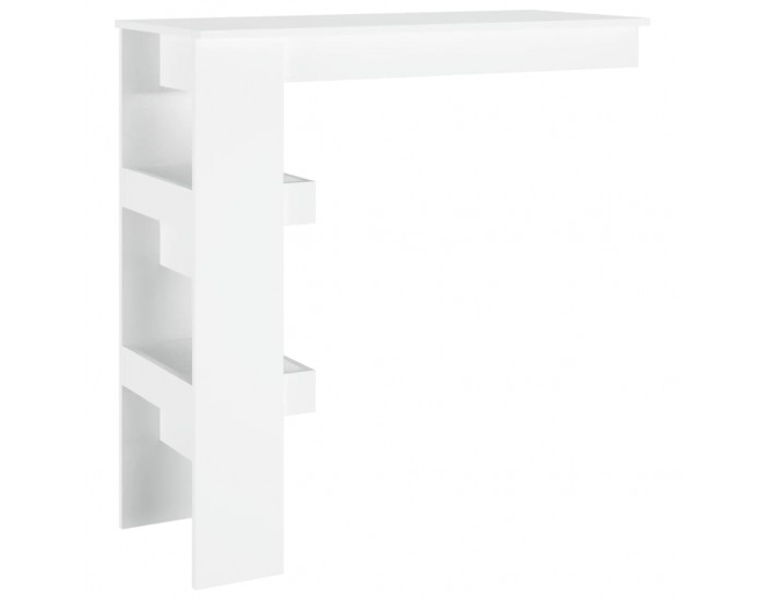 Sonata H Стенна бар маса, бяла, 102x45x103,5 см, инженерно дърво