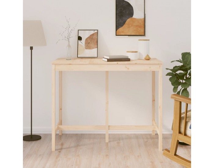 Sonata H Бар маса, 140x80x110 см, борово дърво масив