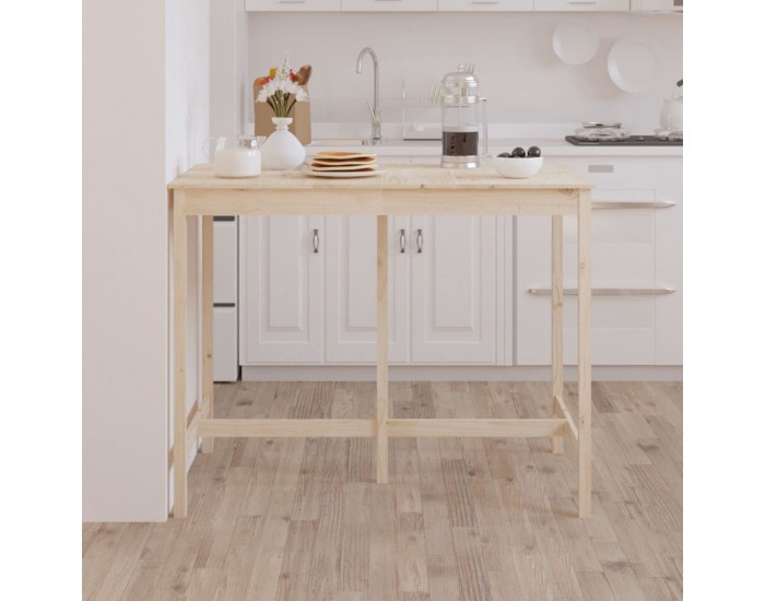 Sonata H Бар маса, 140x80x110 см, борово дърво масив