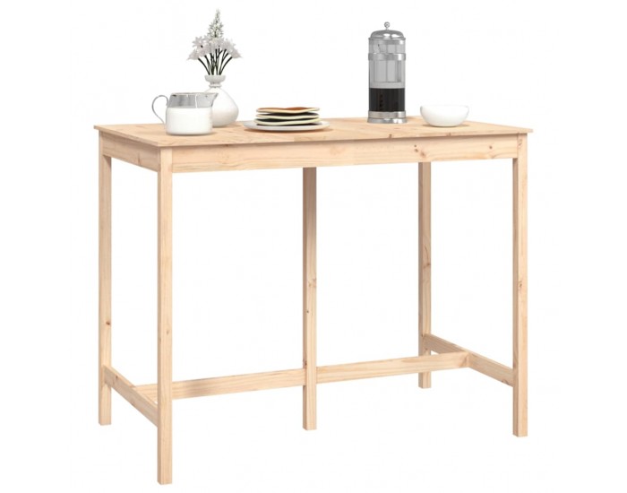 Sonata H Бар маса, 140x80x110 см, борово дърво масив