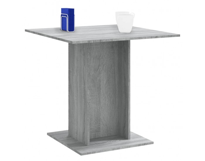 Sonata H Трапезна маса, сив сонома, 80x80x75 см, инженерно дърво