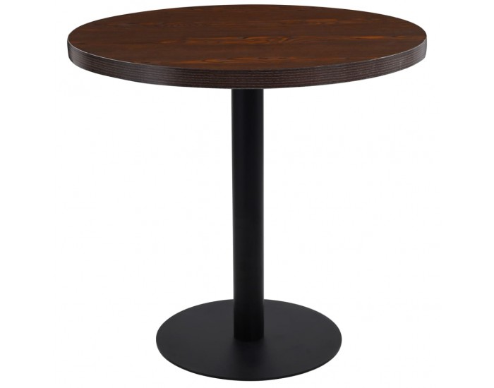 Sonata H Бистро маса, тъмнокафява, 80 см, МДФ