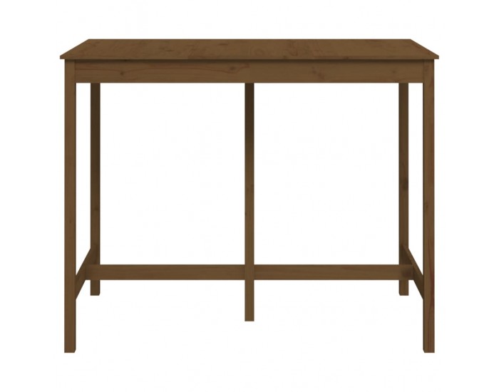 Sonata H Бар маса, меденокафява, 140x80x110 см, борово дърво масив