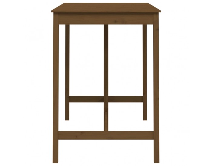 Sonata H Бар маса, меденокафява, 140x80x110 см, борово дърво масив