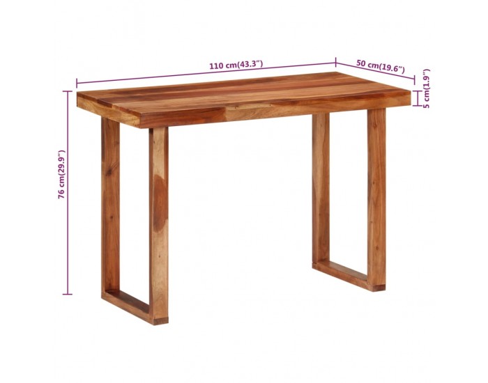 Sonata H Трапезна маса, 110x50x76 см, акациево дърво масив