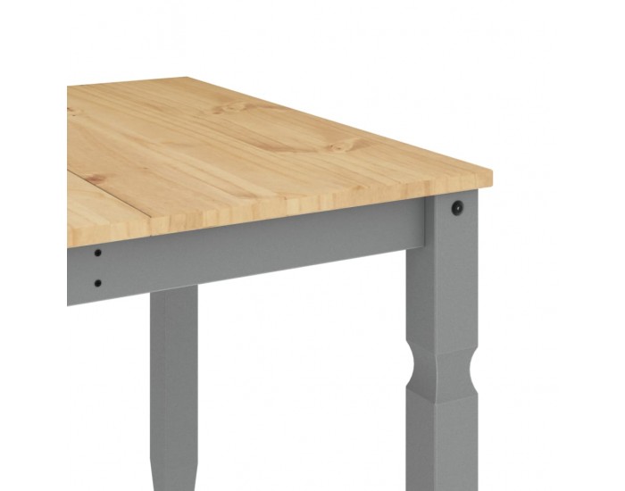 Sonata H Тоалетка Corona, сива, 180x90x75 см, бор масив