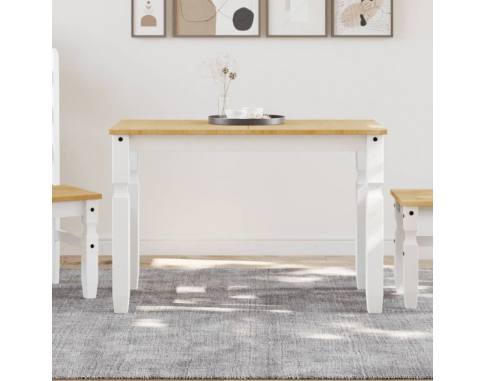 Sonata H Тоалетка Corona, бяла, 112x60x75 см, бор масив