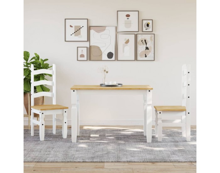 Sonata H Тоалетка Corona, бяла, 112x60x75 см, бор масив