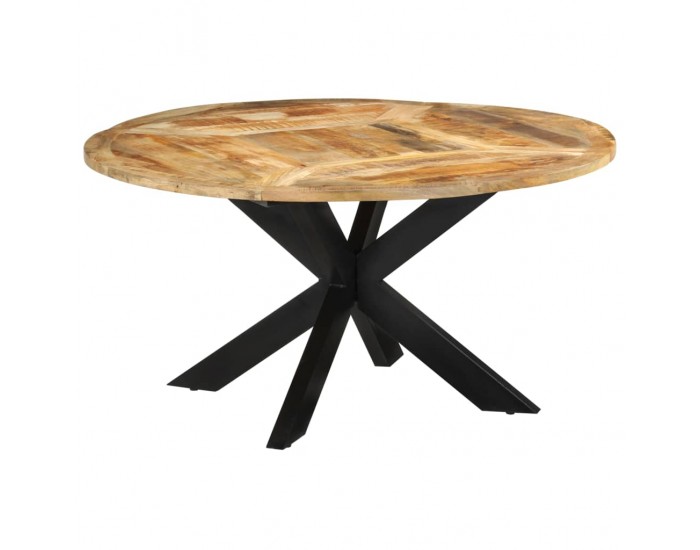 Sonata H Трапезна маса, Ø150x76 cм, грубо мангово дърво масив