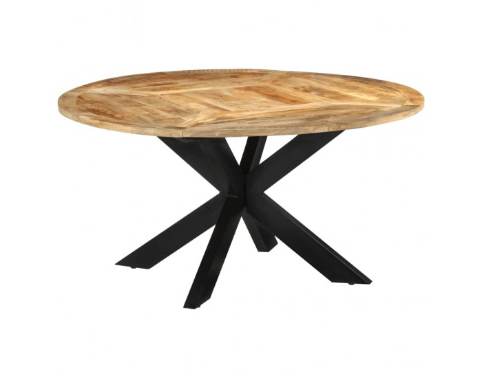Sonata H Трапезна маса, Ø150x76 cм, грубо мангово дърво масив