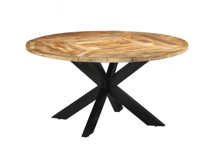 Sonata H Трапезна маса, Ø150x76 cм, грубо мангово дърво масив