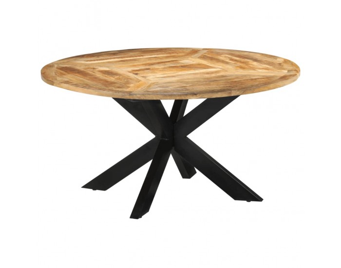 Sonata H Трапезна маса, Ø150x76 cм, грубо мангово дърво масив