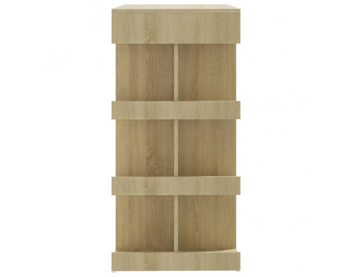 Sonata H Бар маса с рафтове сонома дъб 100x50x101,5 см инженерно дърво