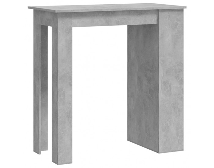 Sonata H Бар маса с рафт за съхранение, бетонно сива, 102x50x103,5 см