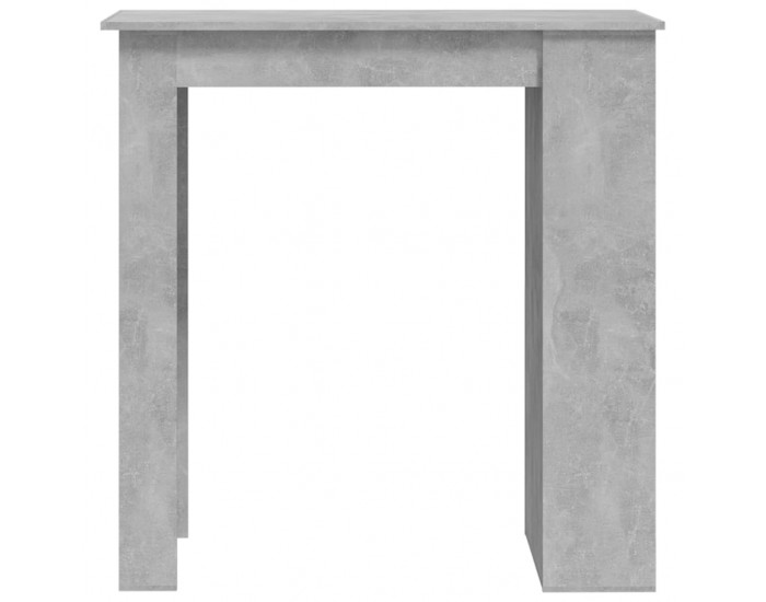 Sonata H Бар маса с рафт за съхранение, бетонно сива, 102x50x103,5 см
