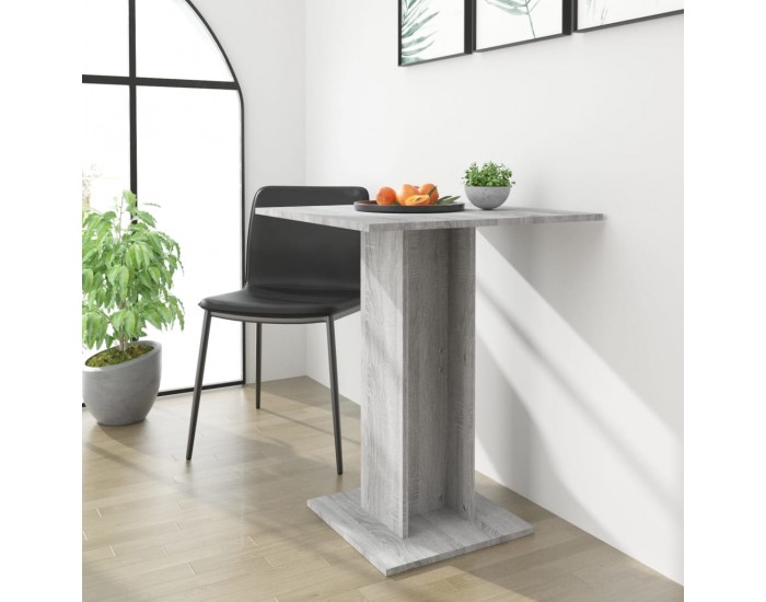 Sonata H Бистро маса, сив сонома, 60x60x75 см, инженерна дървесина