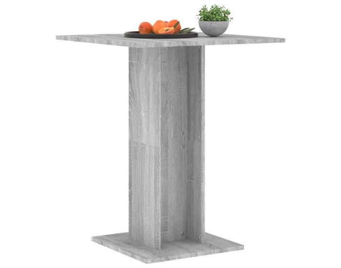 Sonata H Бистро маса, сив сонома, 60x60x75 см, инженерна дървесина
