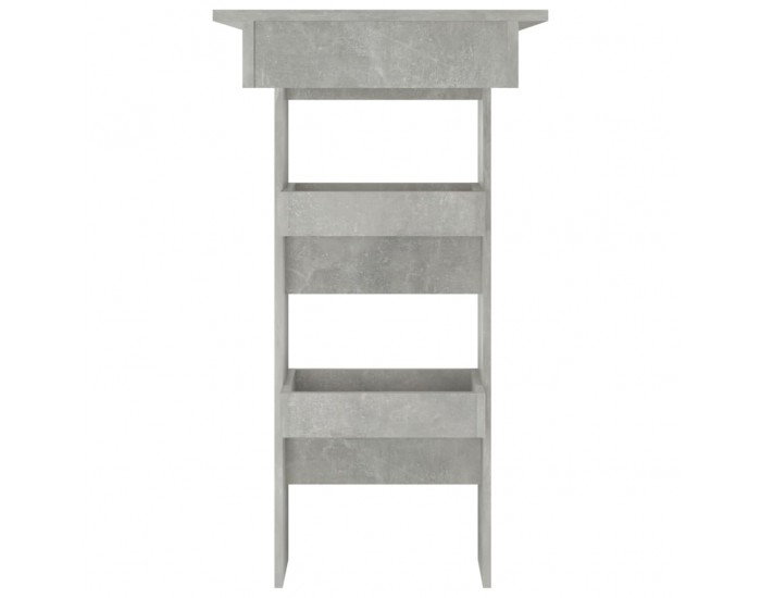 Sonata H Стенна бар маса,Бетонно сиво, 102x45x103,5 см, инженерно дърво