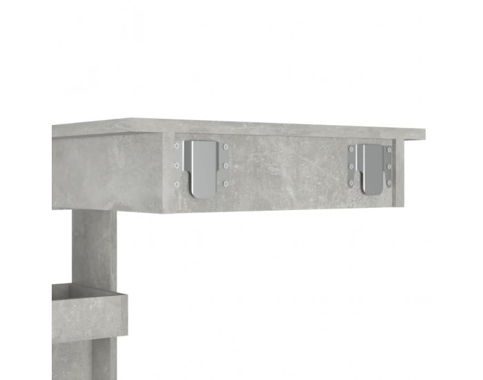 Sonata H Стенна бар маса,Бетонно сиво, 102x45x103,5 см, инженерно дърво