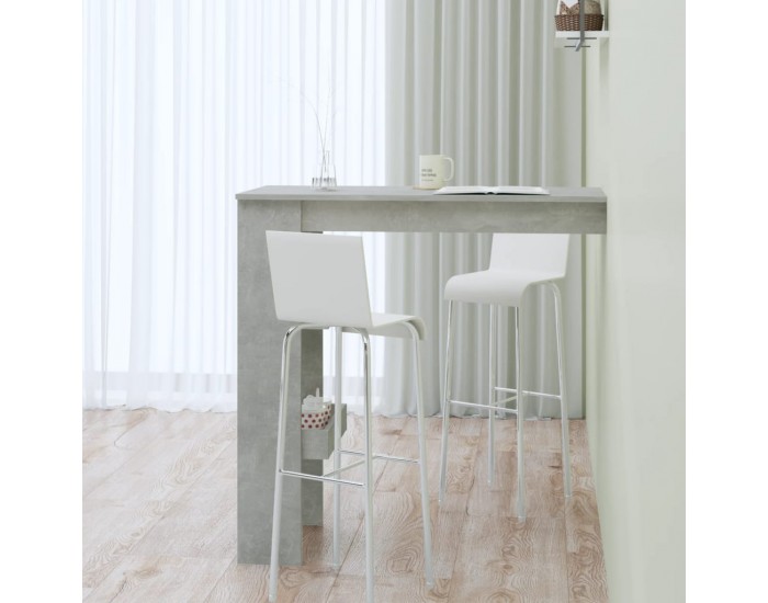 Sonata H Стенна бар маса,Бетонно сиво, 102x45x103,5 см, инженерно дърво