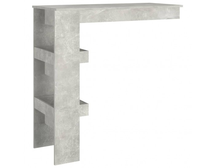Sonata H Стенна бар маса,Бетонно сиво, 102x45x103,5 см, инженерно дърво