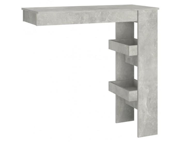 Sonata H Стенна бар маса,Бетонно сиво, 102x45x103,5 см, инженерно дърво