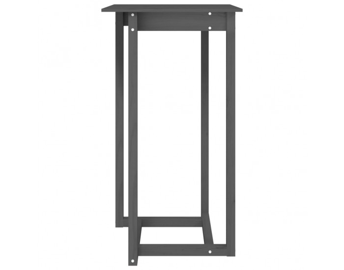 Sonata H Бар маса, сива, 60x60x110 см, борово дърво масив