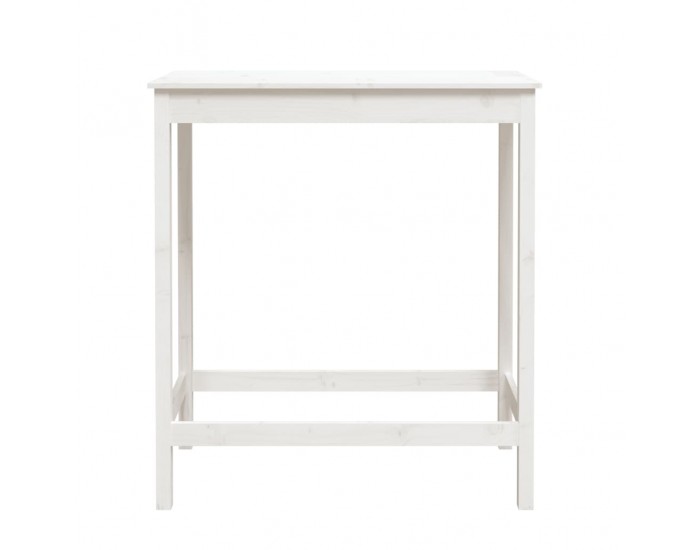 Sonata H Бар маса, бяла, 100x50x110 см, борово дърво масив