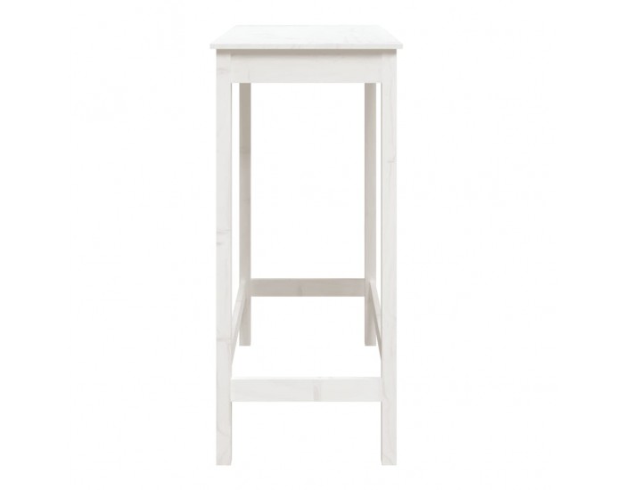 Sonata H Бар маса, бяла, 100x50x110 см, борово дърво масив