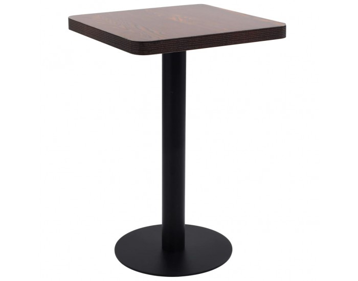 Sonata H Бистро маса, тъмнокафява, 50x50 см, МДФ