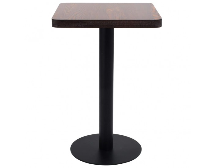 Sonata H Бистро маса, тъмнокафява, 50x50 см, МДФ