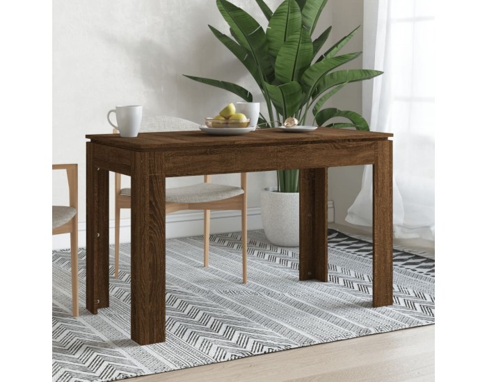 Sonata H Трапезна маса, кафяв дъб, 120x60x76 см, инженерно дърво