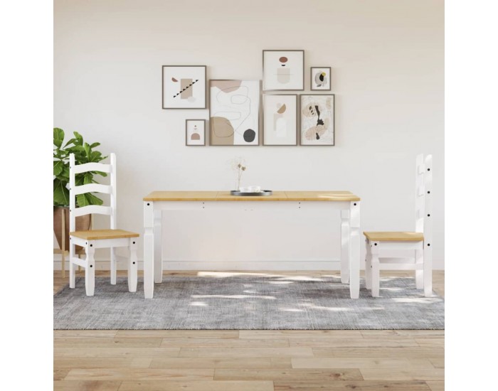 Sonata H Тоалетка Corona, бяла, 160x80x75 см, бор масив