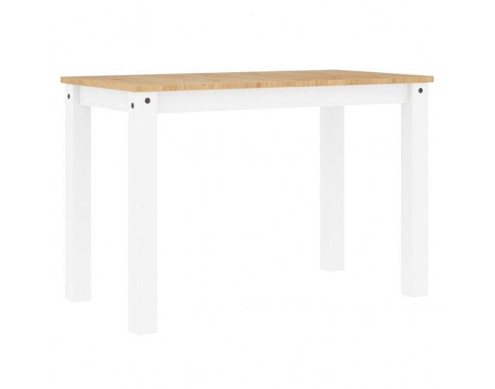 Sonata H Трапезна маса Panama бяла 117x60x75 см бор масив