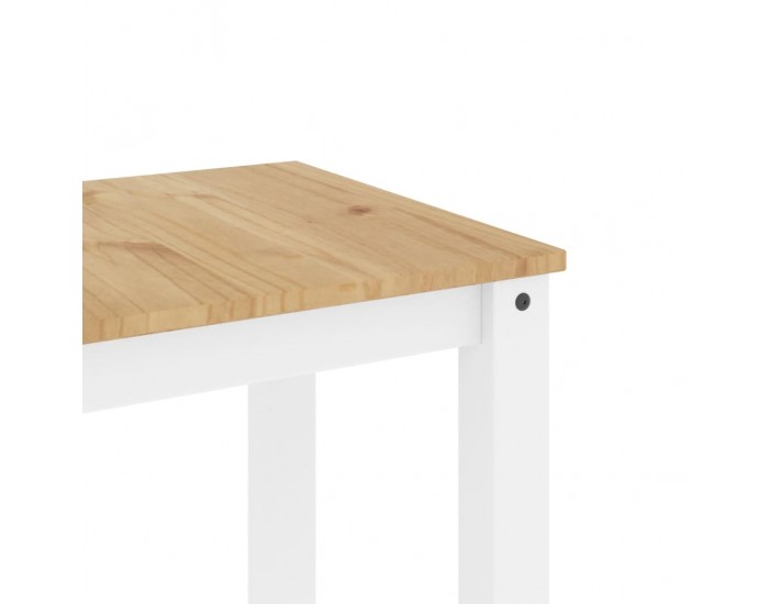 Sonata H Трапезна маса Panama бяла 117x60x75 см бор масив